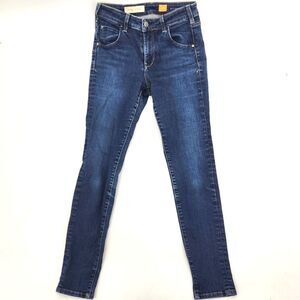 Pilcro and the Letterpress No 27  Superscript High Rise Skinny Blue Womens Jeans